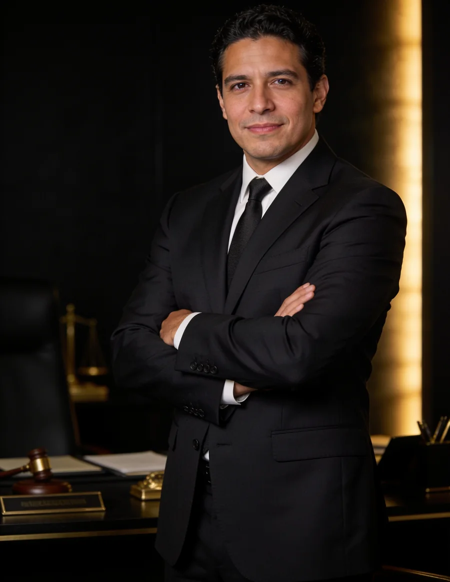 Abogado de Conley S.A.S en su oficina